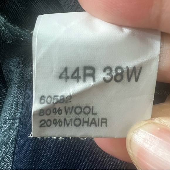 Arnold Brant Sport Coat Men’s 44R Loro Piana Wool Mohair Blend Blue Blazer Italy - Picture 12 of 14